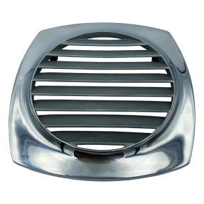 Ventilationsrist rustfri De Luxe 99 mm