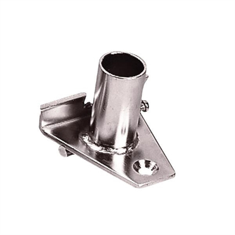 Nordic Scepterfod rustfri lige for 12 mm teakd�k - Nordic Scepterfod rf. lige til r�r 25 mm