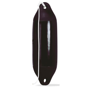Plastimo Fender med line Sort 20 x 80 cm