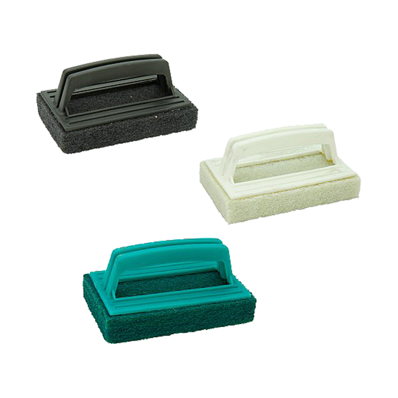 Skuresvamp - Skureh�ndtag hvid fin 9 x 15 cm Krt. � . (170026)