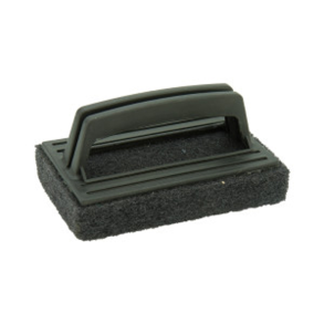 Skuresvamp - Skureh�ndtag sort grov 9 x 15 cm