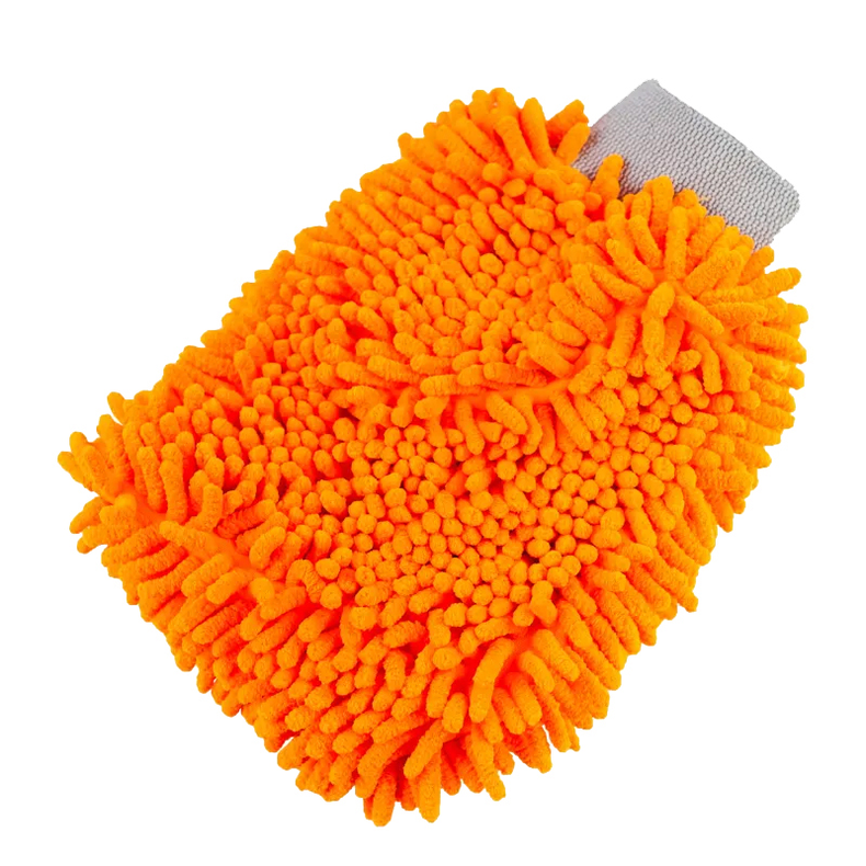 Deckmate Vaskehandske chenille/mikrofiber Orange
