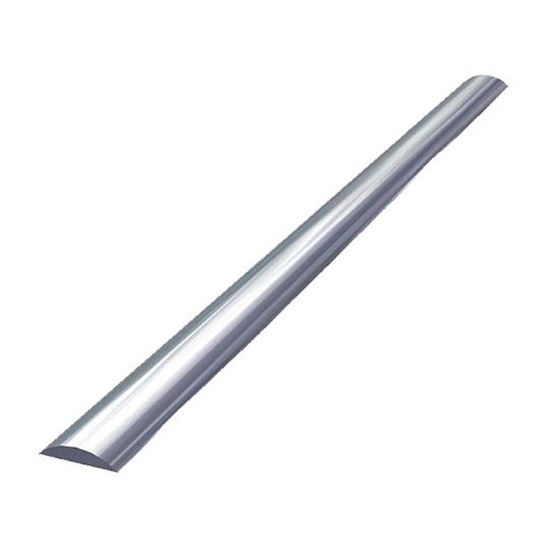 Halvrund Skinne rustfri 20 x 4 mm