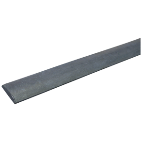 Halvrund Skinne galvaniseret - Halvrundt jern varmgalv. 26 x 6,5 mm x 5 m