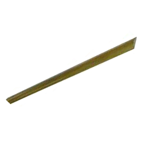 Halvrund Skinne messing 10 x 3 mm