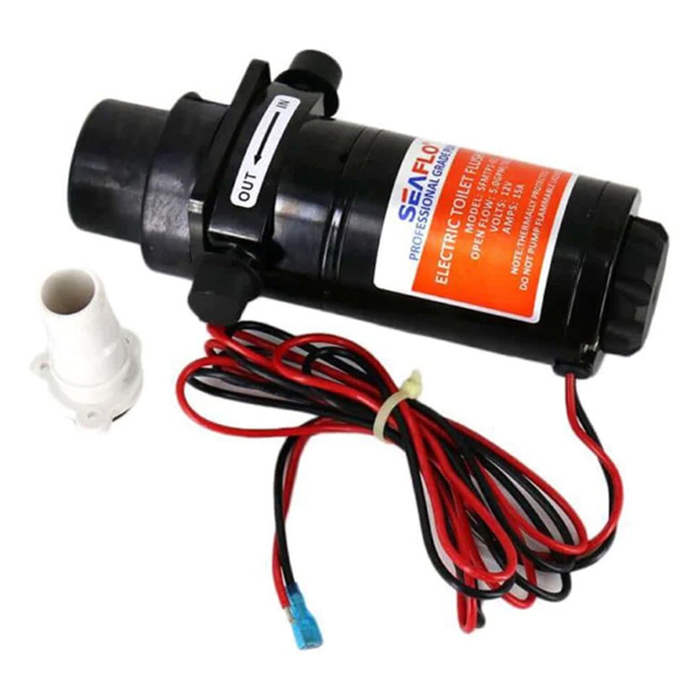 Seaflo Pumpe komplet for el-toilet - Seaflo Pumpe komplet for el-toilet 24V 18,9 ltr/min