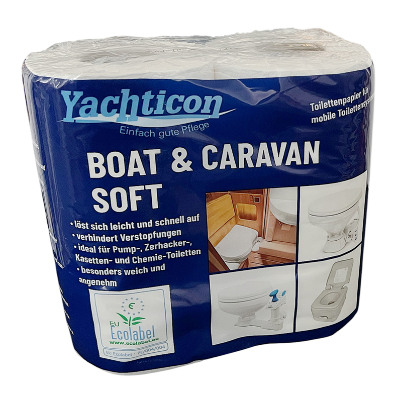 Toiletpapir soft let opl�seligt (Yachticon) - Yachticon Toiletpapir soft 250 blade 4 ruller/pakke 16 pakker/pose