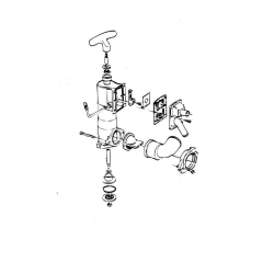 RM69 Standard Toiletpumpe komplet - RM69 Marine toilet pumpe komplet hvidt h�ndtag #501.W