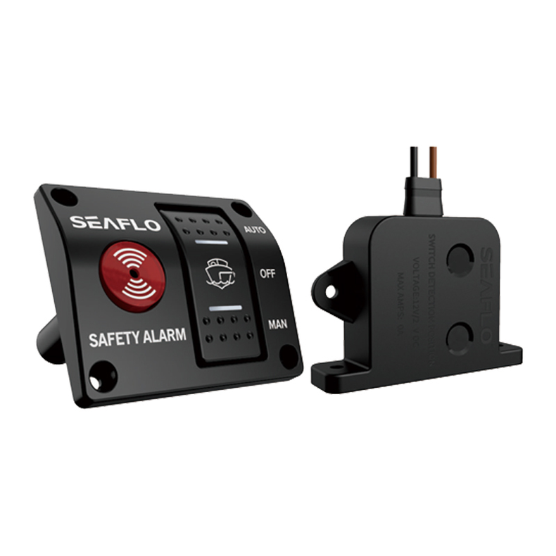 Seaflo Elektronisk Niveaukontakt kombipakke - Seaflo Niveaukontakt elektronisk kombipak med alarm-/kontaktpanel 12V