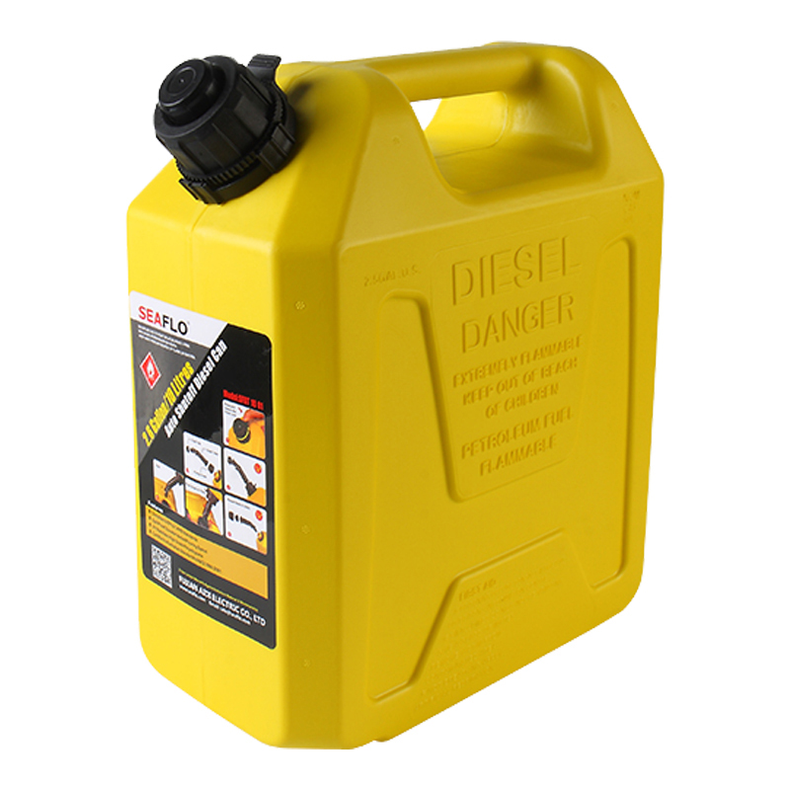 Seaflo Dieseldunk med auto-stop h�ldetud - Seaflo br�ndstofdunk m/auto-stop 5 ltr L:260mm B:130mm H:275mm Gul