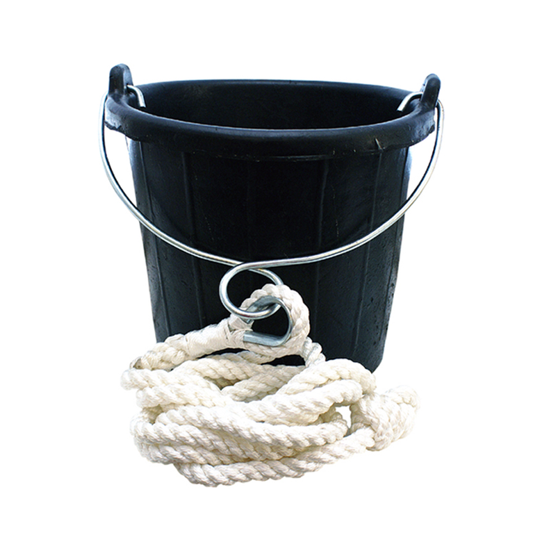 Gummip�s slagfast - Gummip�s slagfast 7,5 ltr. m/st�lh�ndtag, kovs og line