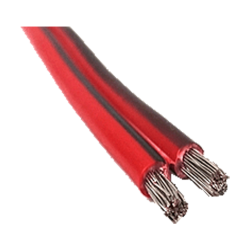 Fortinnet Monteringskabel to-ledet R�d/sort 2 x 6,0 mm