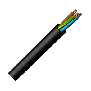 Gummikabel (Landstr�msskabel) H07RN-F 3 x 1,5 mm� Sort