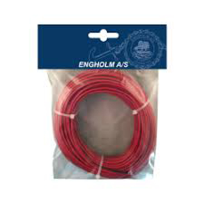 Fortinnet Monteringskabel enkeltledet - Monteringskabel fortinnet 16 mm� r�d 4 m