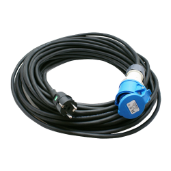 Landstr�mskabel monteret m/Schuko han/CEE hunstik - Landstr�mskabel 3x2,5mm� 25m mont. m/CEE hun & Shuko han