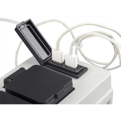 Landstr�ms El-central - El-Central m/16A db. sikret aut. sikring 2 mtr. kabel