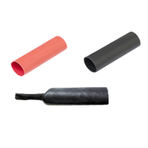 Krympeflex s�t med �n r�d & �n sort 19,1 mm 30 cm