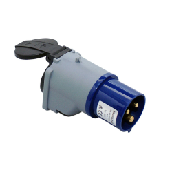 Adapterstik CEE han - DK hun IP44 Adapterkabel CEE han - DK hun