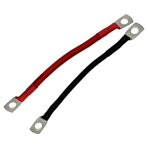 Batterikabel fortinnet med kabelsko - Batterikabel r�d 50mm� Lgd. 1,0 mtr Kabelsko � 10mm