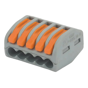 Clips/Samlemuffe 5-polet - Clips/samlemuffe 5-pol 0,08-4mm�