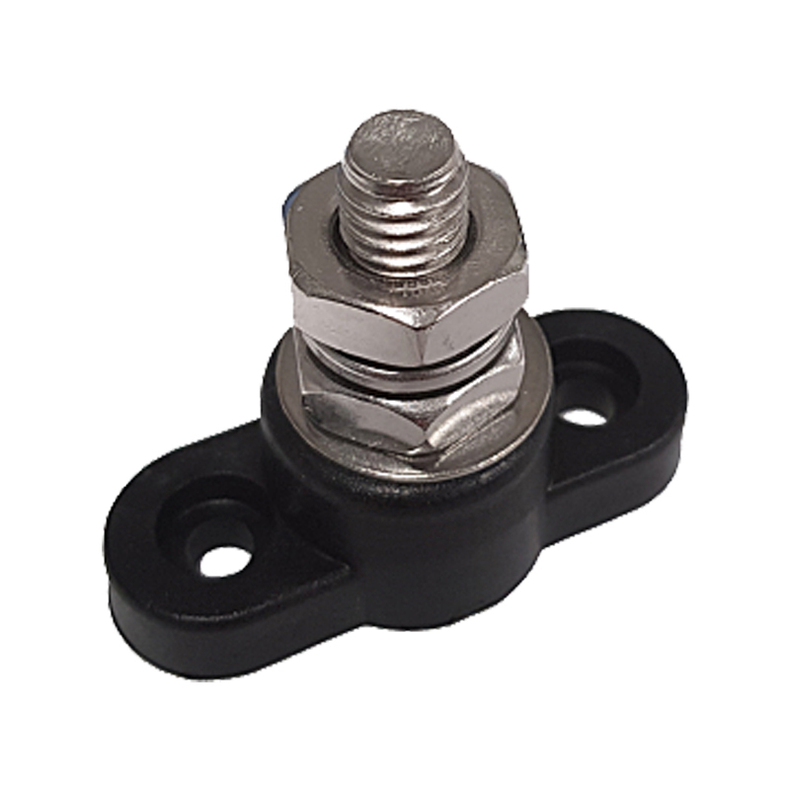 Terminalsamler enkelt sort 6,4 mm