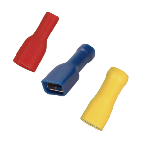 Fladstik hun totalisolerede - Fladstik Hun Isoleret Gul 4-6 mm� 6,3x0,8 ./ps.