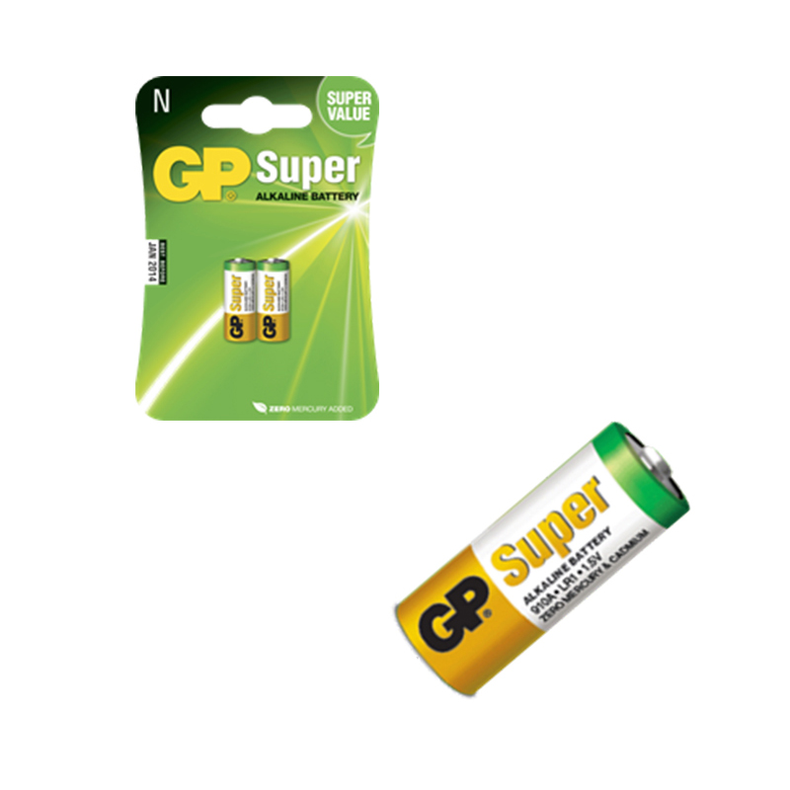 GP Batterier N - GP Super Alkaline 2-pak LR1 - 1,5V �:12mm Lgd:30,2mm
