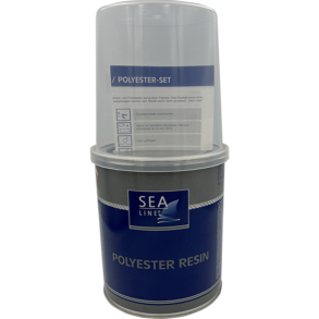 Sea-Line Polyester 1 kg Polyester resin inkl. h�rder, engangshandske & blandeb�ger