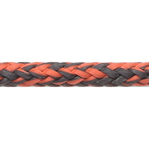 Dinghy Polytech Dyneema Orange/sort 4 mm