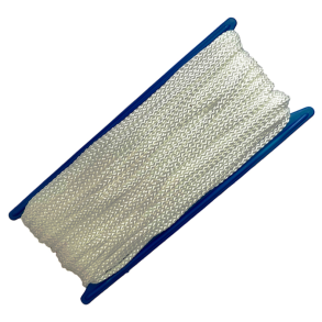 Vindsler med Polyester Flagline Hvid 4 mm