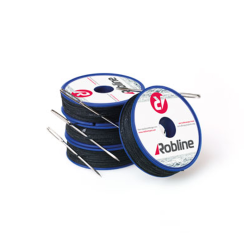Taklegarn vokset med sejlmagern�l (minispole) Brun 0,8 mm