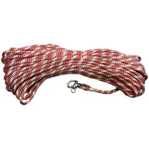 Sirius 300 Polyester F�rdigt Fald m/sk�dekrog Hvid/r�d 8 mm 30 m