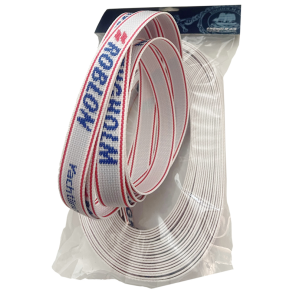 Sejsing med logo - Sejsing . � 2,5 mtr. Brd. 25 mm med Roblon/Engholm logo