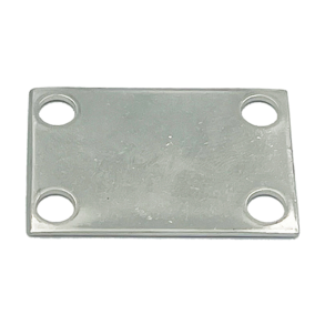 D�ksblok rustfri 25 x 37 mm 5 mm Rustfri plade f/d�ksblok