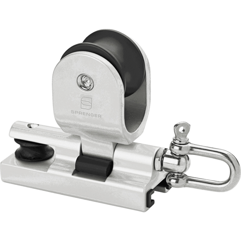Genuavogn s�lveloxeret aluminium m/sj�kel & hjul 25 mm 88 mm