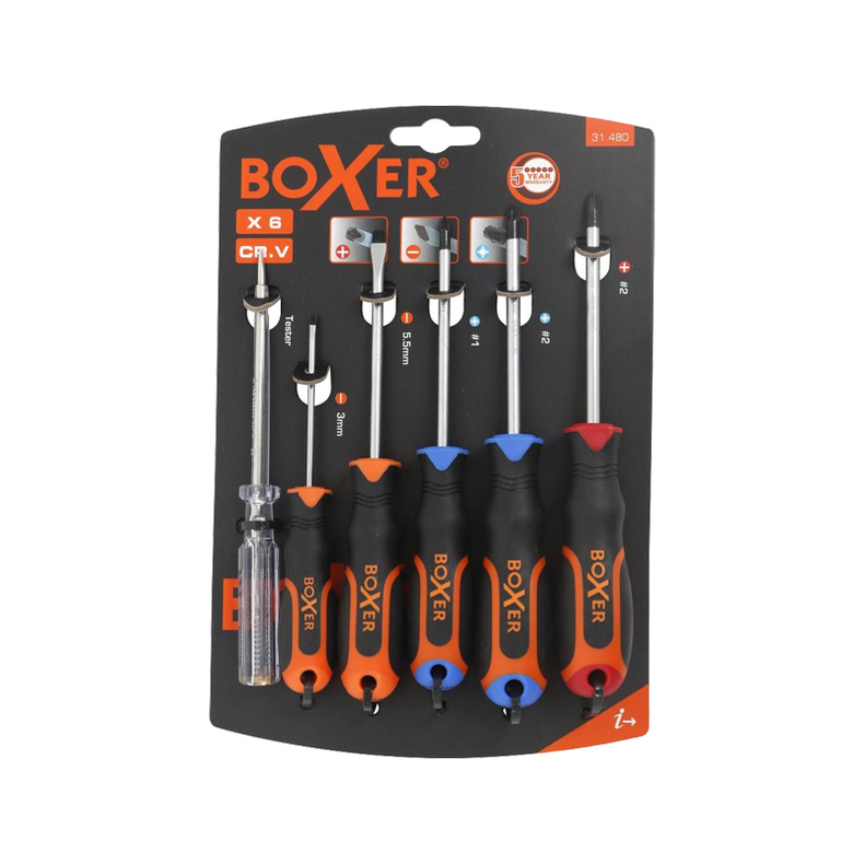 Skruetr�kkers�t med 2-komponent greb - Skruetr�kkers�t med 2-komponent greb 6 dele