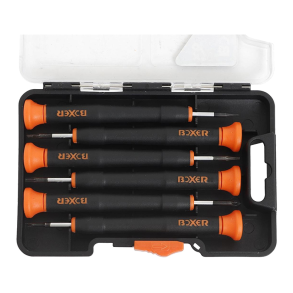 Skruetr�kkers�t Torx Sort/orange - 6 dele