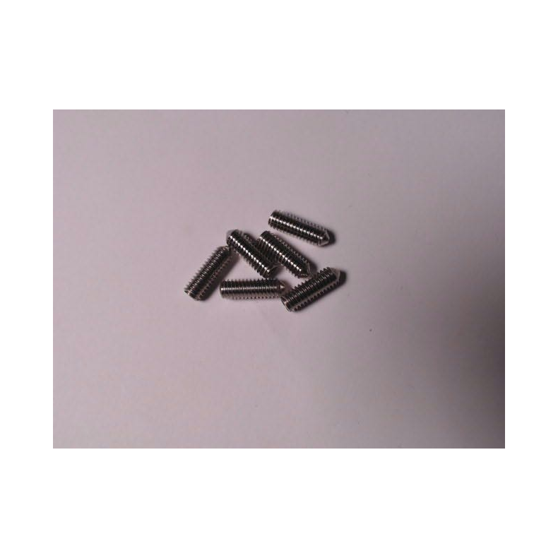 Pinolskrue rustfri m/spids ende - PinolSkrue m/spids M4 x 12 DIN 914 A4 Pose � .