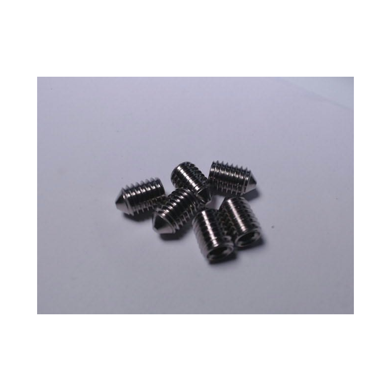Pinolskrue rustfri m/spids ende M8x12 mm - 6 stk.