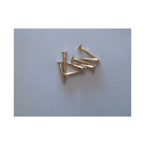 Tr�skrue messing m/lige k�rv (unders�nket) M3x16 mm - 8 stk.