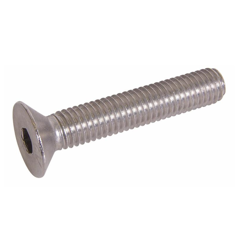Maskinskrue rustfri m/unbrako (unders�nket) US-M8x80 mm - 2 stk.