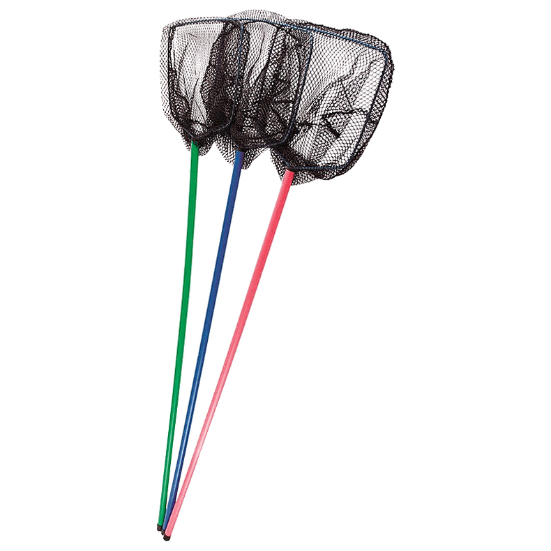 Fiskenet "Lille Viking" - Fiskenet ass. farver 110 cm i display