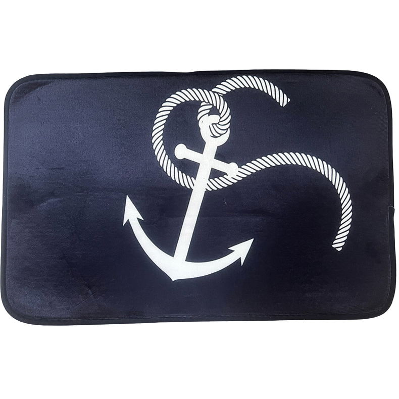 M�tte med ankermotiv Bl� 38,5 x 59,0 cm