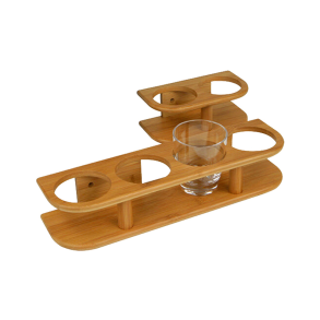 Bamboo Glasholder - Bamboo Glasholder 4 glas 368 x 50 x 100 mm