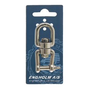 Svirvel rustfri �je/gaffel m/�jebolt 10 mm