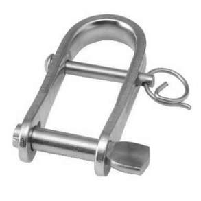 N�glesj�kel D rustfri m/snapl�s og bj�lke BW - N�glesj�kel rf 6mm m/b�jle brud 1500 kg 180306