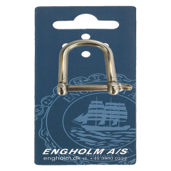 Sj�kel D rustfri m/�jebolt bred - Sj�kel rf 10 mm D bred Brud 4100 kg . Indv. 40 x 55 mm