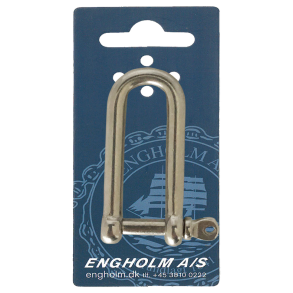 Sj�kel D rustfri m/�jebolt lang - Sj�kel 8 mm D rf lang Brud 3000 kg