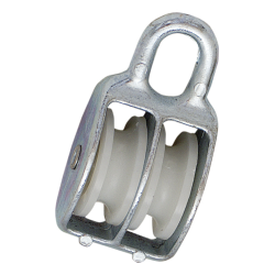 Blok galvaniseret 2-skivet