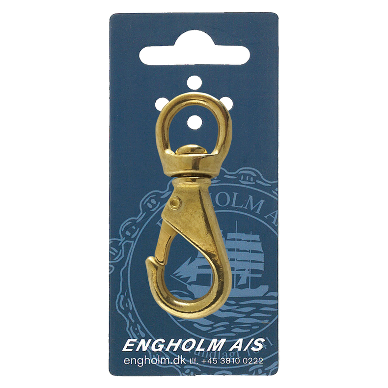 Karabinhage messing m/svirvel "B.251" - Karabinhage messing m/svirvel Nr. 1 85 mm .